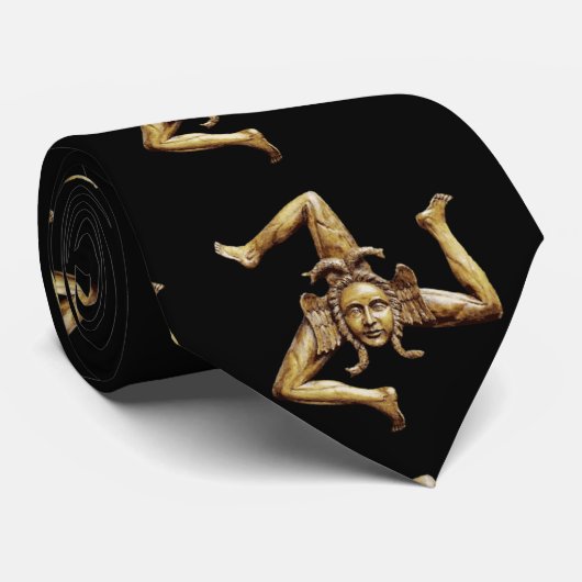 Sicilian Trinacria Krawatte (Gerollt)