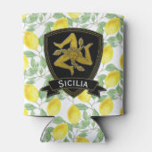 Sicilian Trinacria Lemon Pattern Dosenkühler (Rückseite)