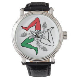 Sicilian Trinacria Medusa Design Armbanduhr