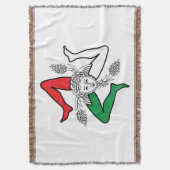 Sicilian Trinacria Medusa Design Decke (Vorderseite Vertikal)