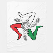 Sicilian Trinacria Medusa Design Fleecedecke (Vorderseite)