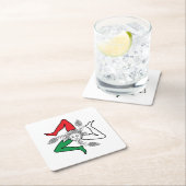 Sicilian Trinacria Medusa Design Rechteckiger Pappuntersetzer (Vor Ort)