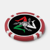 Sicilian Trinacria Medusa Emblem Italian Theme Pokerchips (Einzeln)