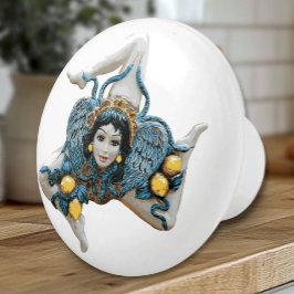 Sicilian Trinacria Medusa -Symbol of Sicily Keramikknauf