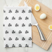 Sicilian Trinacria Muster Geschirrtuch (Viertel Falte)