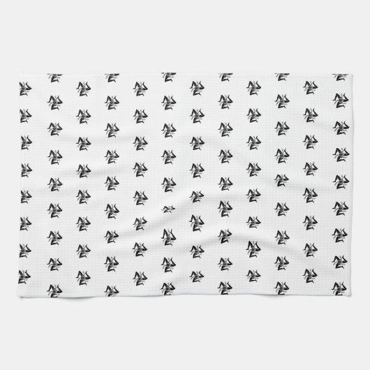 Sicilian Trinacria Muster Geschirrtuch (Horizontal)