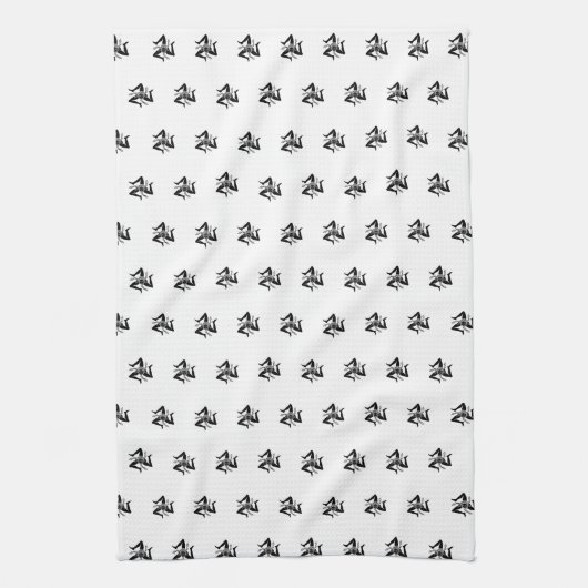 Sicilian Trinacria Muster Geschirrtuch (Vertikal)