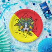 Sicilian Trinacria Pappteller (Party)