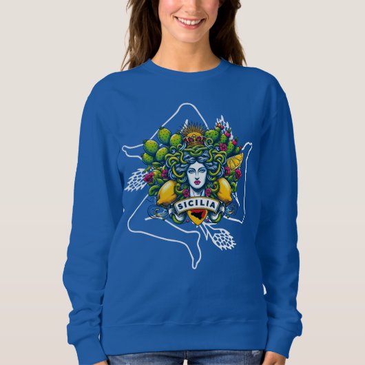 Sicilian Trinacria Sweatshirt (Vorderseite)