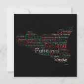 Sicilian Word Art Map (Vorderseite)