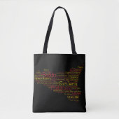 Sicilian Word Art Map Tasche (Vorderseite)
