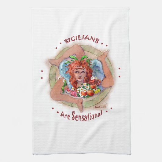 Sicilians sind sensationell geschirrtuch (Vertikal)