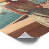 Sicily 50s vintage travel poster (Ecke)