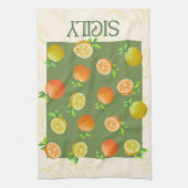 Sicily Citrus Wall Art | Italienisch Orange & Lemo Geschirrtuch (Vertikal)