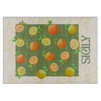 Sicily Citrus Wall Art | Italienisch Orange & Lemo