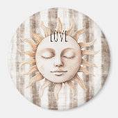 Sicily Cream Rustic Cream Sun Stripes Magnet (Vorne)
