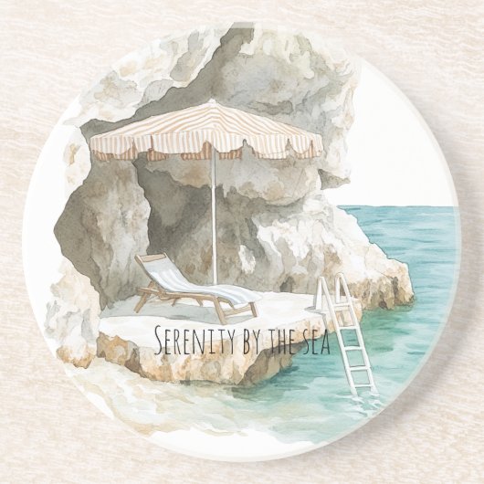 Sicily Italian Ocean Coast Getränkeuntersetzer (Vorne)