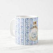 Sicily Italian Rustic Blue Olive Oil Kaffeetasse (Vorderseite Links)