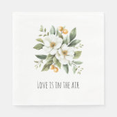 Sicily Italian Rustic Blue Stripes Bridal Shower Serviette (Vorderseite)