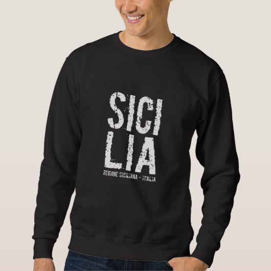Sicily Italy Mediterranean Sea Sweatshirt (Vorderseite)