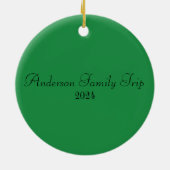 Sicily Lemon Tree Souvenir Keramik Ornament (Hinten)