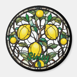 Sicily Lemon Tree Souvenir Magnet