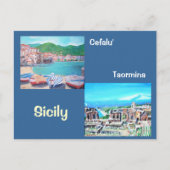 Sicily Postcard Postkarte (Vorderseite)