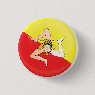 Sicily  Round Icon Flag Button