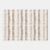 Sicily Rustic Brown Stripes Bridal Shower Geschenkpapier Set (Vorderseite)