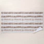 Sicily Rustic Brown Stripes  Strandtuch (Vorderseite)