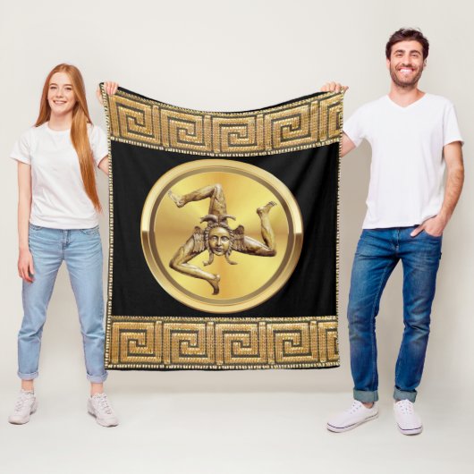 Sicily Symbol Blanket Fleecedecke (Beispiel)