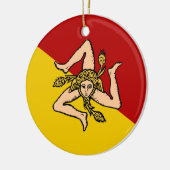 Sicily* Weihnachtsverzierung Keramik Ornament (Links)