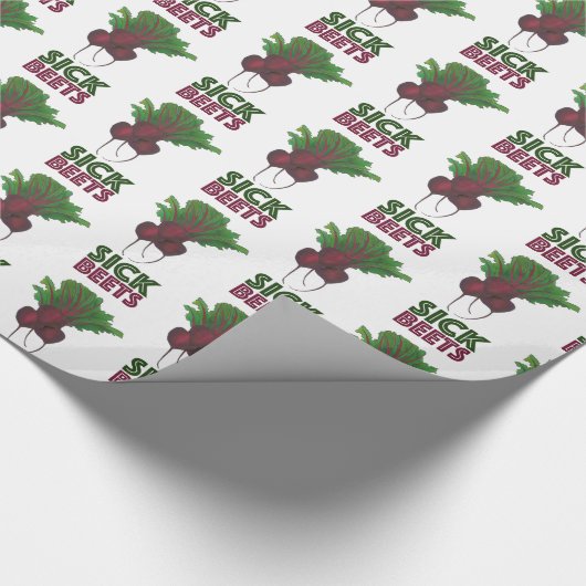Sick Beets (Beats) Bunch Gemüsegarten Musik Geschenkpapier (Ecke)