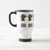 Sick Beets (Beats) Red Beet Vegetarian Funny Music Reisebecher (Links)