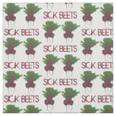 Sick Beets (Beats) Rote Rüben Vegetarisches Funny  Stoff (Muster)