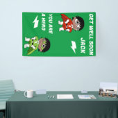 Sick Boy Super Hero wird gut Banner (Messeveranstaltung)