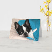 Sick Day Doggie Karte (Gelbe Blume)