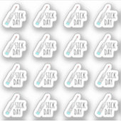 Sick Day Erinnerung Mini Thermometer Bujo Planner Aufkleber (Vorderseite)