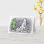 sick day snowman karte (Gelbe Blume)