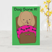 Sick Dog Get Well Card Karte (Gelbe Blume)