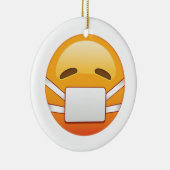 Sick - Emoji Keramikornament (Rechts)