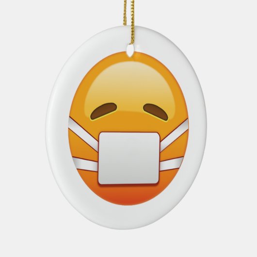 Sick - Emoji Keramikornament (Rechts)