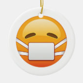 Sick - Emoji Keramikornament (Vorne)