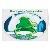 Sick Frosch wird gut Karte (Vorderseite (Horizontal))