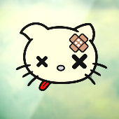 Sick Kitty Fensteraufkleber (Blatt 3)