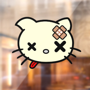 Sick Kitty Fensteraufkleber