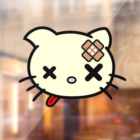 Sick Kitty Fensteraufkleber (Blatt 2)