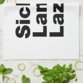 Sick & Lame & Lazy. Geschirrtuch (Gefaltet)