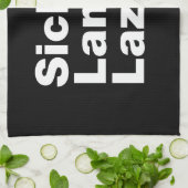 Sick & Lame & Lazy. Geschirrtuch (Gefaltet)