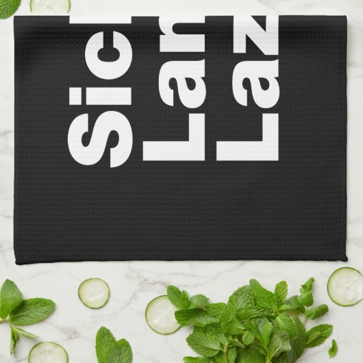 Sick & Lame & Lazy. Geschirrtuch (Gefaltet)